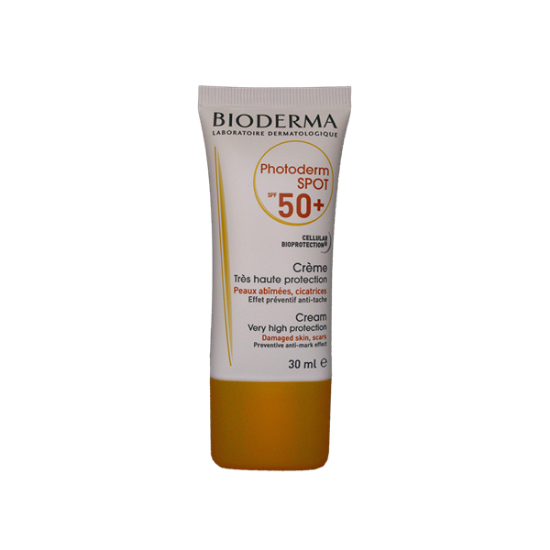 تصویر  کرم ضد افتاب بایودرما سری فتودرم اسپات ⁺SPF50 حجم ۳۰ میلی لیتر