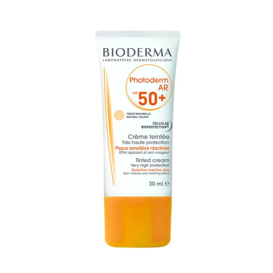 تصویر  کرم ضد افتاب رنگی بایودرما سری فتودرم ای ار ⁺SPF50 حجم ۳۰ میلی لیتر