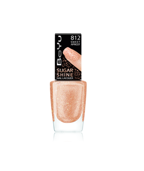 لاک ناخن شوگر شاین بی یو BeYu Sugar Shine Nail Polish (کد رنگ 812)