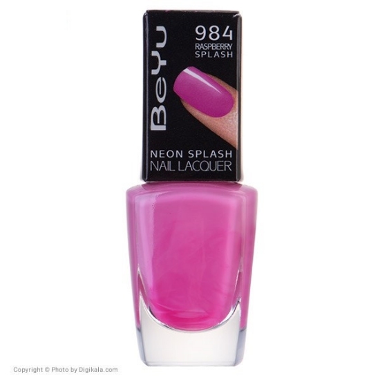 لاک ناخن نئون اسپلش بی یو BeYu Neon Splash Nail Polish (کد رنگ 984)