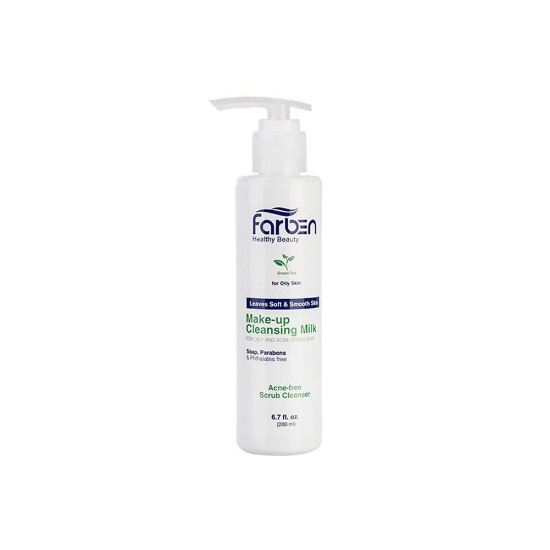 شیر پاک کن فاربن مناسب پوستهای چرب حاوی عصاره چای سبز حجم ۲۰۰ میلی لیتر