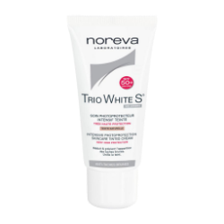 کرم ضد آفتاب نوروا رنگی سری تریو وایت +SPF50 حجم ۴۰ میلی لیتر