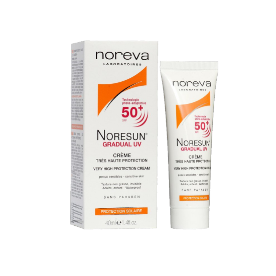 کرم ضد آفتاب نوروا سری نورسان گرجوال +SPF50 با حجم 40 میلی لیتر
