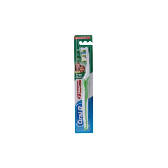 مسواک اورال-بی مدل Maxi clean 3effect Medium با برس متوسط