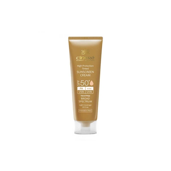 کرم ضد آفتاب سينره با spf50 بژ روشن