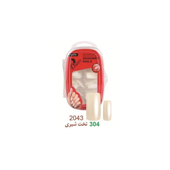 ناخن مصنوعی تخت مربعی شیری دالاس 100 عددی