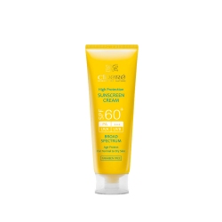 کرم ضد آفتاب سینره مناسب پوست های نرمال و خشک +SPF60 بی رنگ