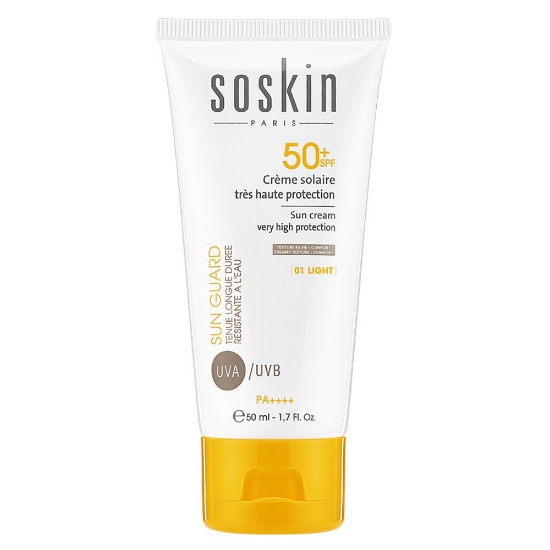 کرم ضد آفتاب SPF50 رنگي سسكين | 50 میلی لیتر