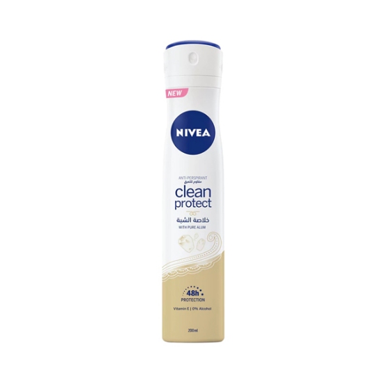اسپری دئودورانت زنانه نیوا مدل CLEAN PEOTECT حجم 200 میلی لیتر
