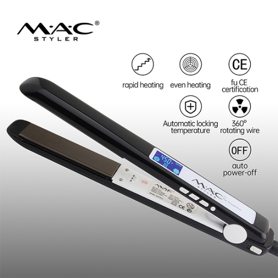 اتو موی مک استایلر مدل MAC-2034 حرارت 450 درجه فارنهایت