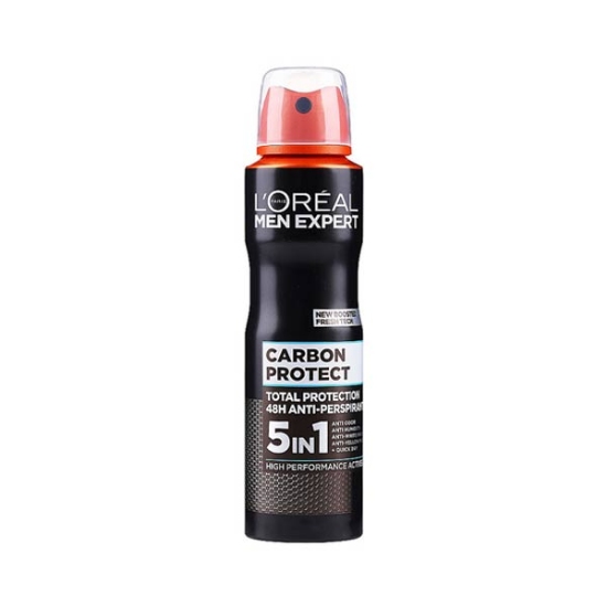اسپری ضد تعریق مردانه 5 در 1 لورآل مدل Carbon Protect