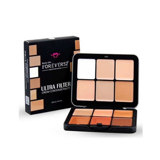 پالت کانسیلر کرمی 12 رنگ Ultra Filter فوراور 52