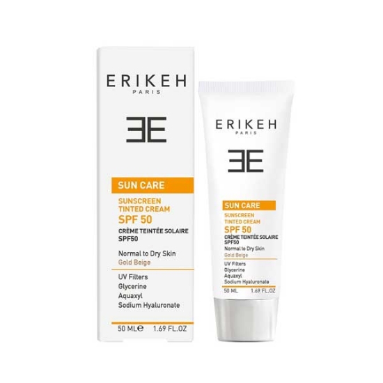 ضد آفتاب رنگی SPF50 پوست خشک و نرمال اریکه