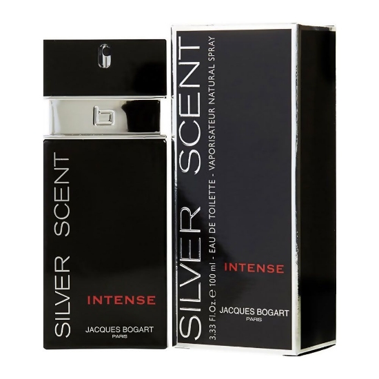 ادو تویلت مردانه ژاک بوگارت مدل intense Silver Scent حجم 100 میلی لیتر		