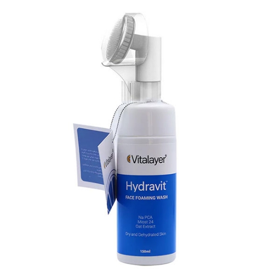 فوم شستشوی صورت پوست خشک ویتالیر مدل Hydravit 