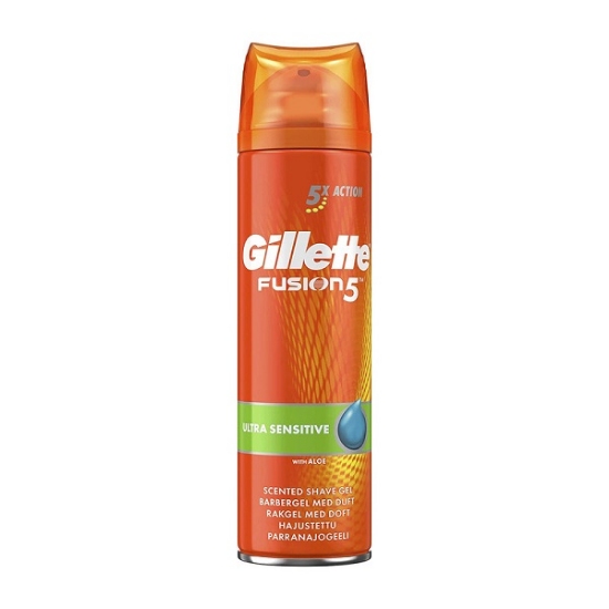 ژل اصلاح مردانه ژیلت سری فیوژن 5 ultra sensitive حجم 200 میلی لیتر 