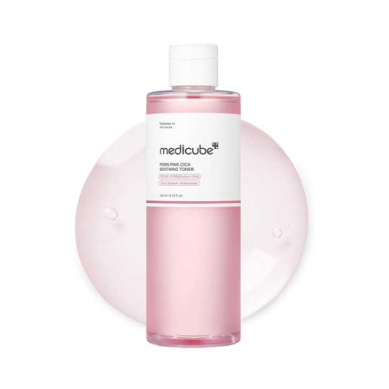 تونر تسکین دهنده مدی کیوب 250 میلی لیتر PDRN PINK CICA 