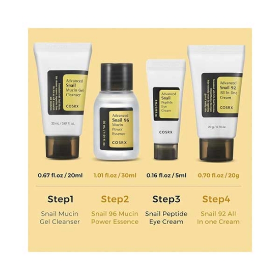 کیت چهارتایی حلزون کوزارکس ALL about snail kit