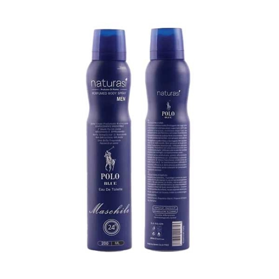 اسپری ادکلنی ناتوراسی مدل polo blueحجم 200 میلی لیتر