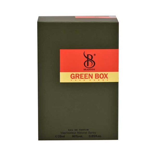 ادوپرفیوم مردانه برندینی مدل Brandini GREEN BOX حجم 25 میلی لیتر
