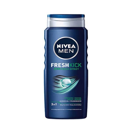 شامپو بدن , صورت و مو آقایان نیوآ مدل Freshkick حجم 500 میلی لیتر 