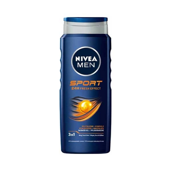 شامپو بدن و صورت و مو نیوآ مدل sport fresh effect  حجم 500 میلی لیتر