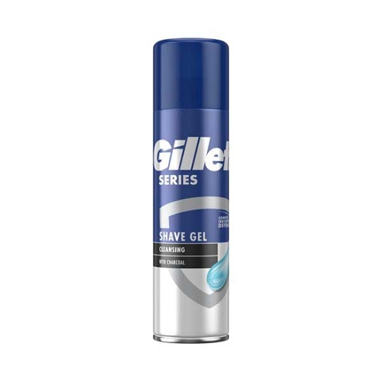 ژل اصلاح ژیلت مدل  Gillette Cleansing Charcoal  حجم 200 میلی لیتر