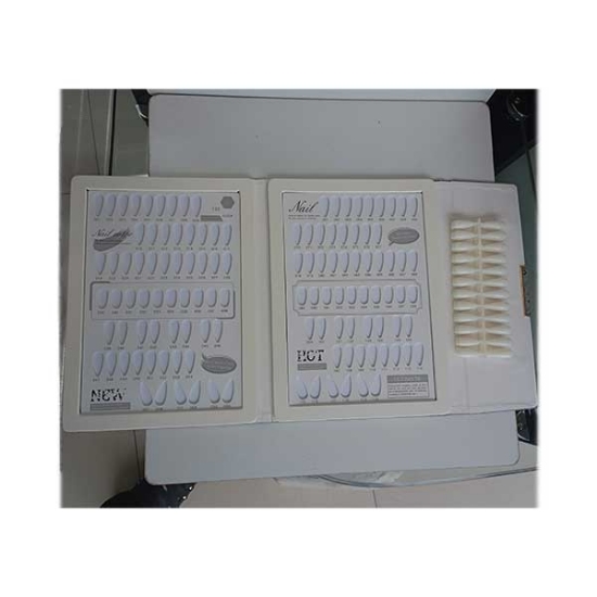 آلبوم لاک ژل کتابی طوسی (به همراه ناخن) 120 عددی