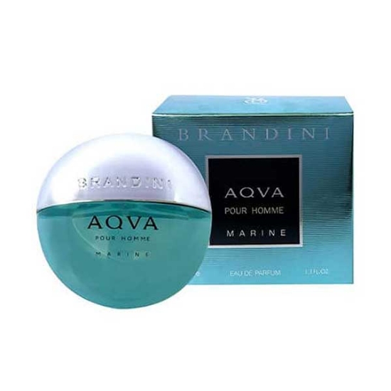 ادوپرفیوم مردانه Brandini مدل Aqva Marine با رایحه Aqva Marine Bvlgari حجم 33 میلی لیتر