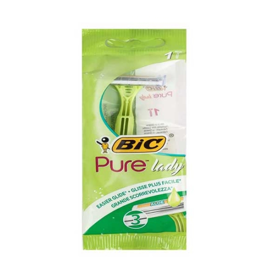 تیغ 3 لبه بیک مدل پیور لیدی Bic Pure Lady 3 Psc بسته 1 عددی