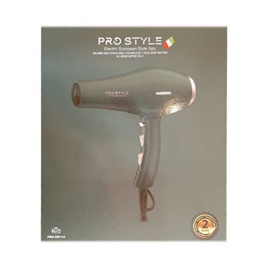 سشوار حرفه ای 2600 وات پرو استایل PRO STYLE مدل HD114