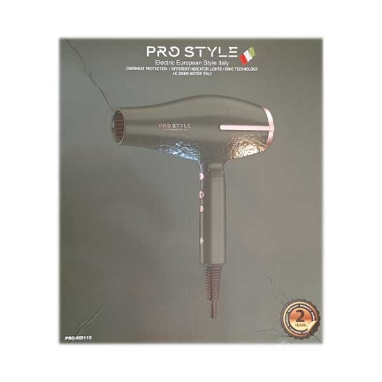 سشوار حرفه ای 2600 وات پرو استایل pro style مدل HD115