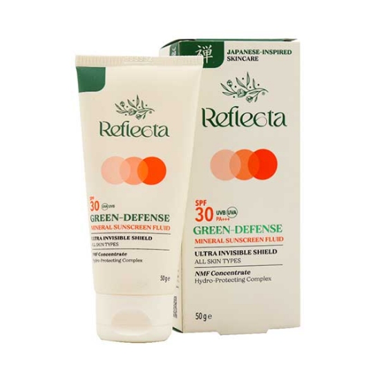 فلوئید ضد افتاب رفلکتا Reflecta مدل SPF30 مینرال وزن 50 گرم