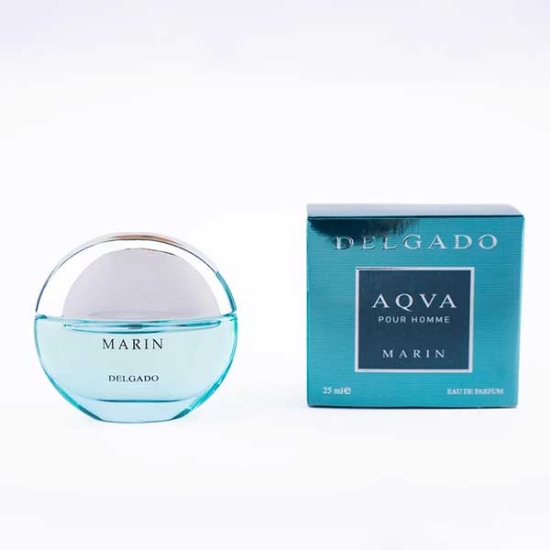 ادکلن مردانه دلگادو مدل Marine با رایحه Bvlgari Marine حجم 25 میلی لیتر