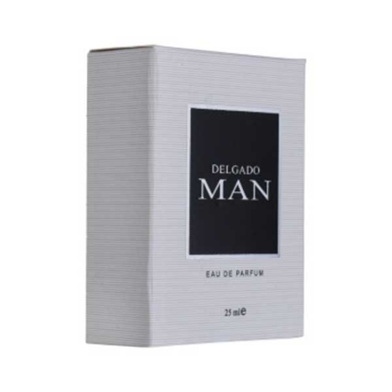 ادکلن مردانه دلگادو مدل MAN با رایحه  Bvlgari MAN حجم 25 میلی لیتر