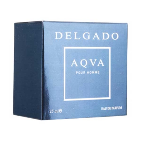 ادکلن مردانه دلگادو مدل Aqva با رایحه Bvlgari Aqva حجم 25 میلی لیتر