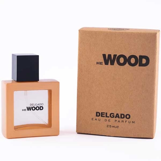 ادکلن مردانه دلگادو مدل He Wood حجم 25 میلی لیتر