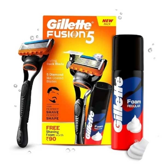 خود تراش فیوژن 5 به همراه فوم اصلاح ژیلت Gillette fusion5