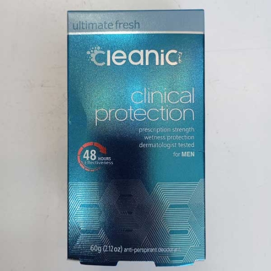 کرم ضد تعریق مردانه کلینیک cleanic مدل آلتیمیت فرش ULTIMATE FRESH وزن 60 گرم