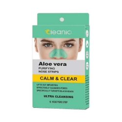 چسب بینی کلینیک cleanic مدل آلوئه ورا بسته 6 عددی